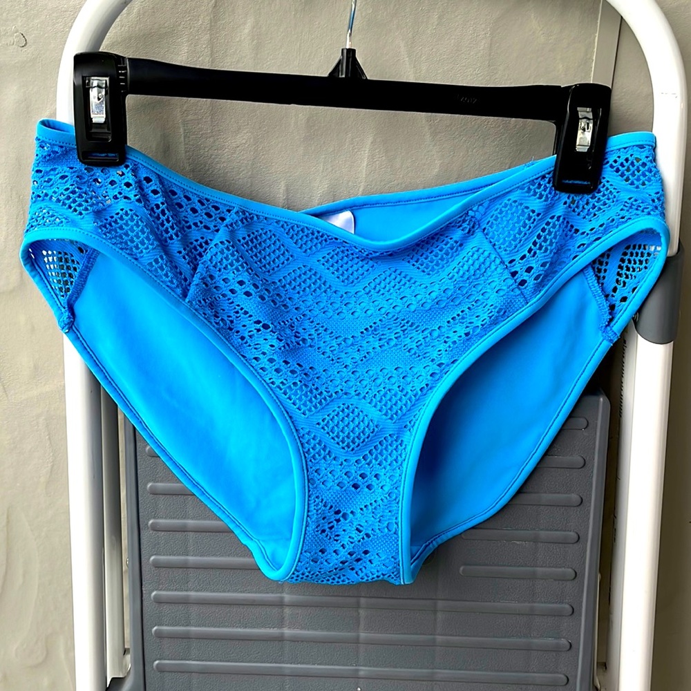 Freya Sundance Crochet Bikini Bottom Blue US M